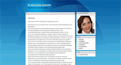 Desktop Screenshot of dr.kornelia-schmitt.therapeuten-netz.com